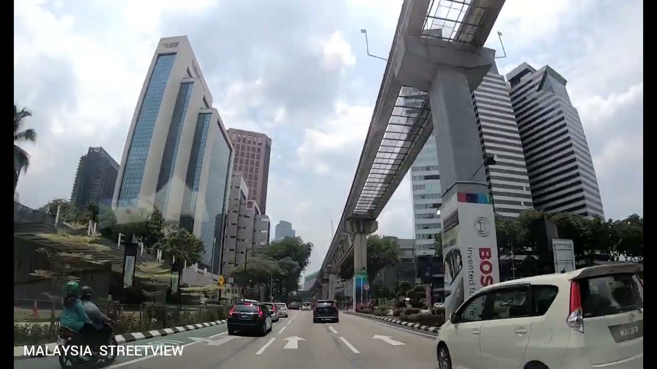 Jalan Sultan Ismail and KL Monorail Guideway