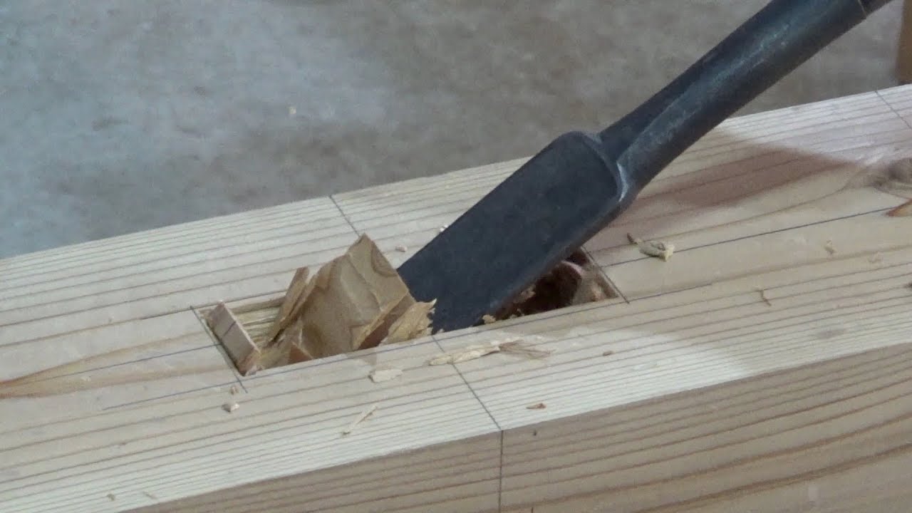 Making Hozo Ana (Japanese Joinery)　宮大工が職人技で教える初心者のための動画