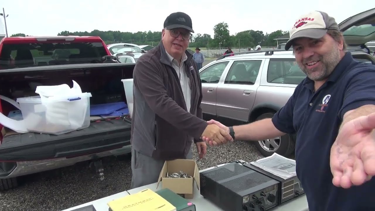 Chelsea MI 2024 Hamfest Ham Shortwave radios Test equipment CB amplifiers Vintage electronics stuff