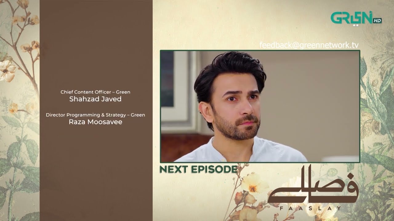 Faaslay Episode 32 ( Teaser ) 13th February 2026 | Ali Ansari - Saboor Aly | Green TV Entertainment