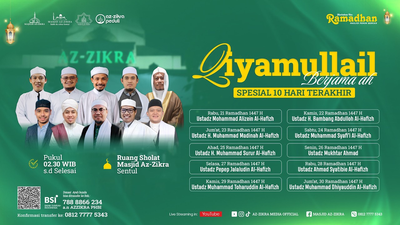 🔴LIVE QIYAMULLAIL BERJAMA'AH BERSAMA IMAM USTADZ PEPEP JALALUDIN AL-HAFIZH