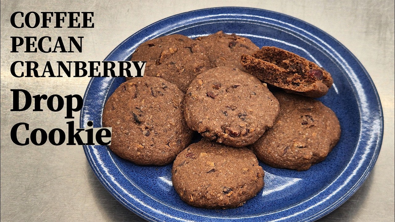 Coffee Pecan Cranberry Drop Cookie Recipe | Butter Cookie | NO EGG, NO BAKING POWDER OR SODA