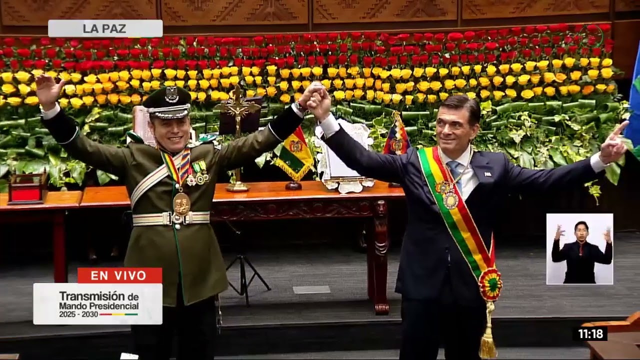 Rodrigo Paz es posesionado como Presidente del Estado Plurinacional de Bolivia