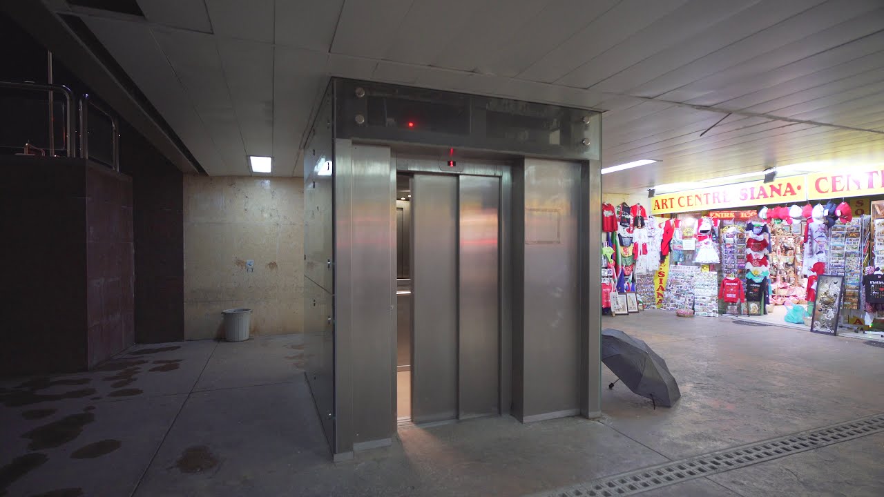 Bulgaria, Sofia, Сердика Metro Station @night , 1X elevator, 1x escalator