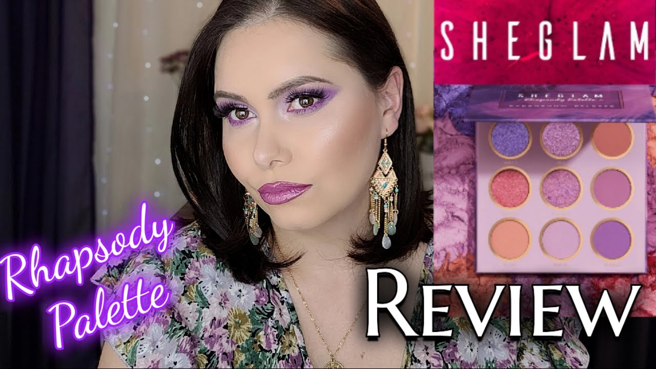 SHEGLAM RHAPSODY PALETTE REVIEW + SWATCHES | PURPLE EYESHADOW TUTORIAL FOR HOODED EYES