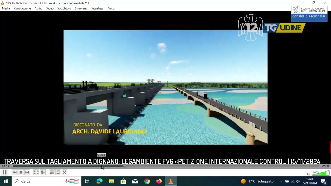 TRAVERSA SUL TAGLIAMENTO A DIGNANO: LEGAMBIENTE FVG &laquo;PETIZIONE INTERNAZIONALE CONTRO... | 15/11/2024