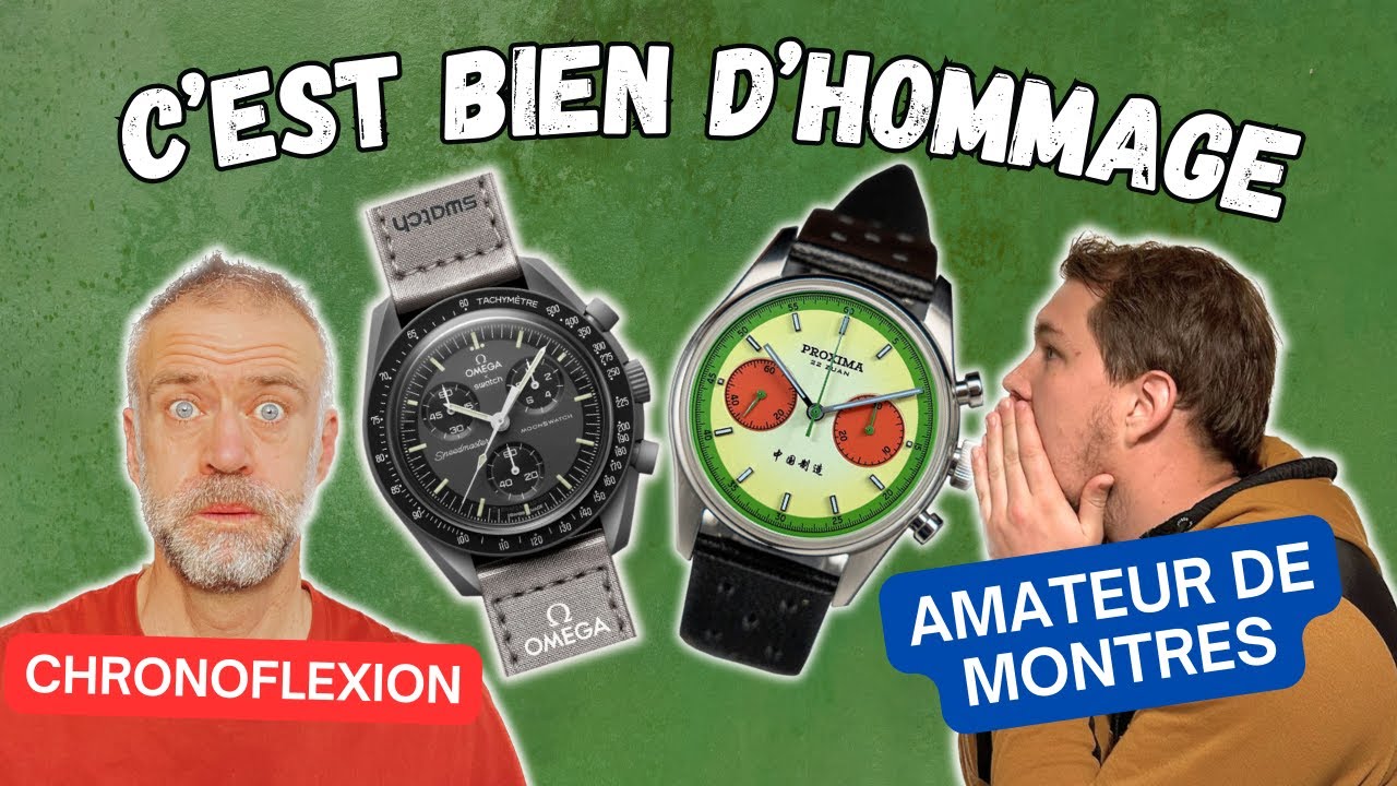 AMATEUR2MONTRES exorcise 4 montres hommage : SWATCH, AKRONE, AGELOCER, PROXIMA