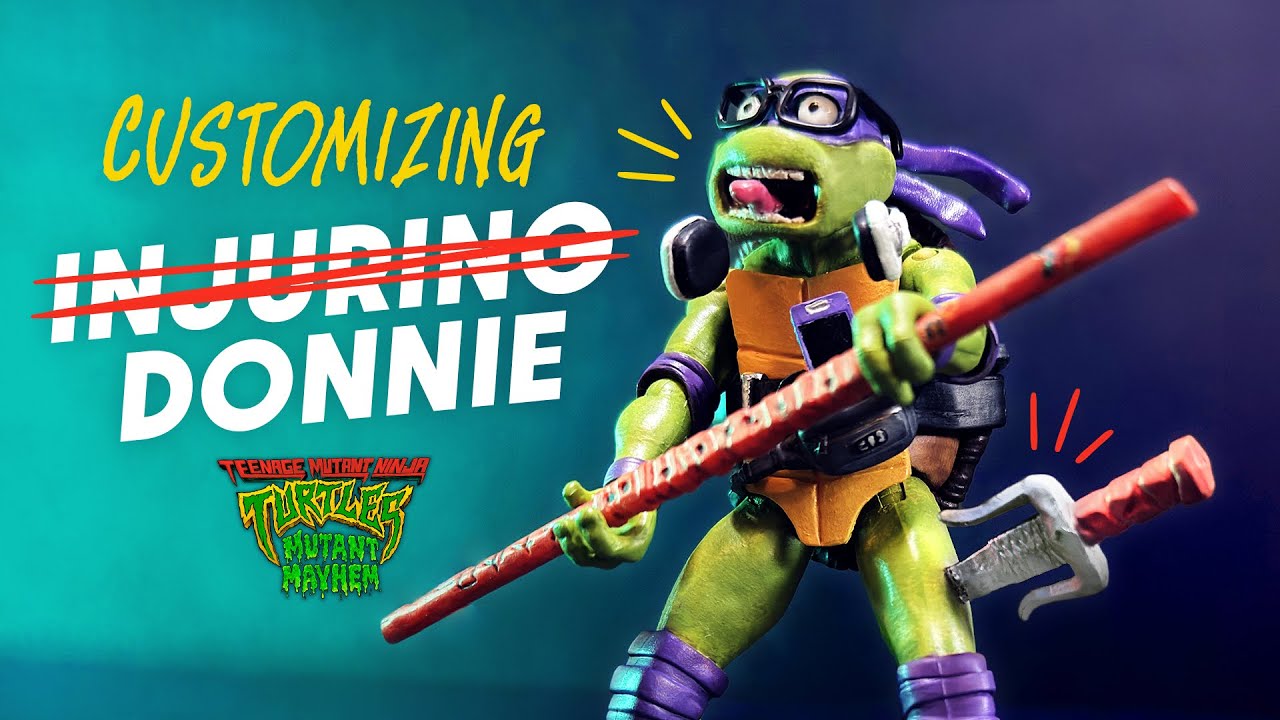 Customizing Mutant Mayhem Donnie! | TMNT Action Figure Custom
