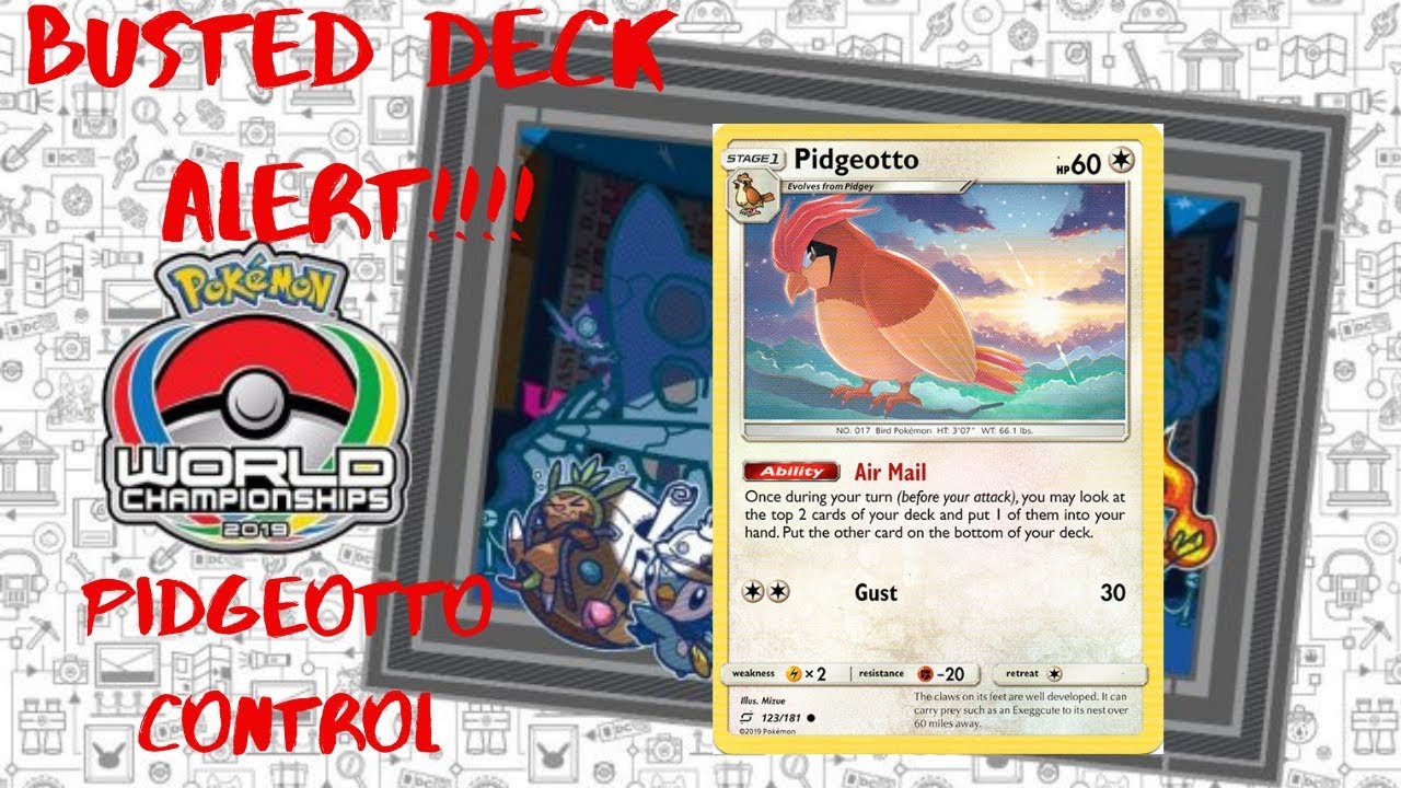 Pidgeotto CONTROL LOCK in Pokemon!  PTCGO Gameplay