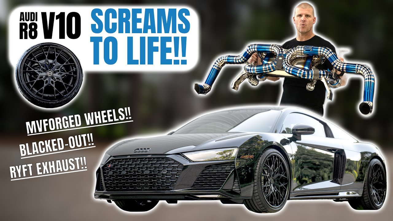 LISTEN To This R8 V10 SCREAM After RYFT Titanium Exhaust Upgrade + Label MV Forged Wheels MUCH MORE!