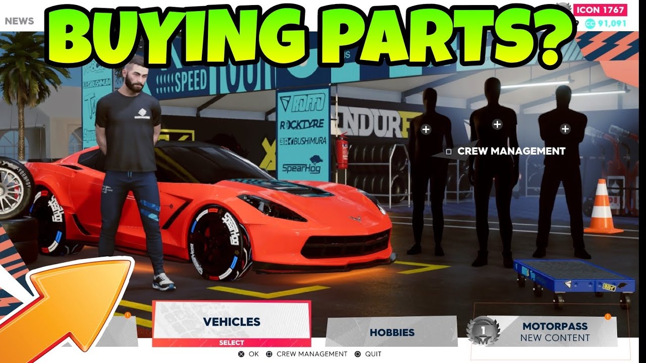 Как купить/модернизировать детали — The Crew 2
