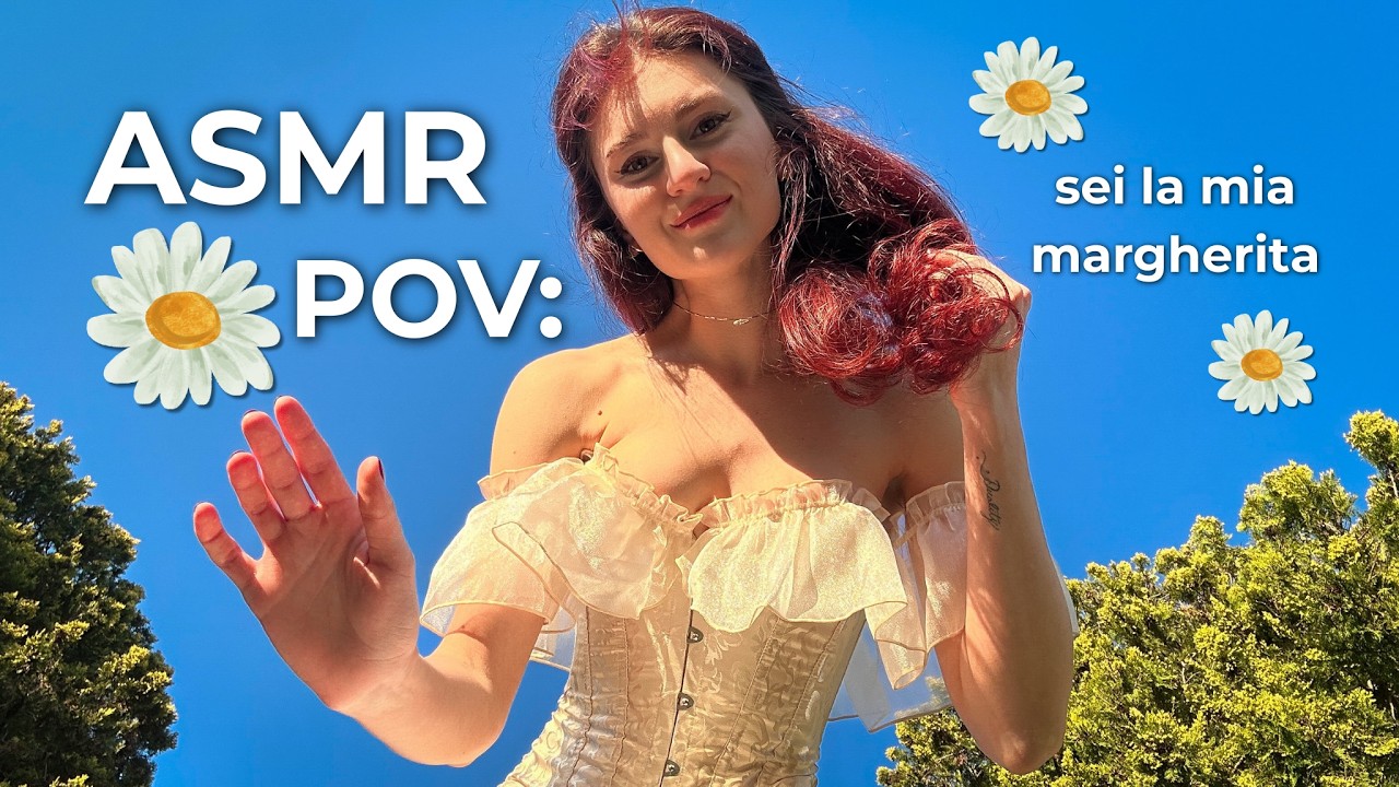ASMR IN UN PRATO DI MARGHERITE 🌼 Nature Sounds, ASMR Outside ✨