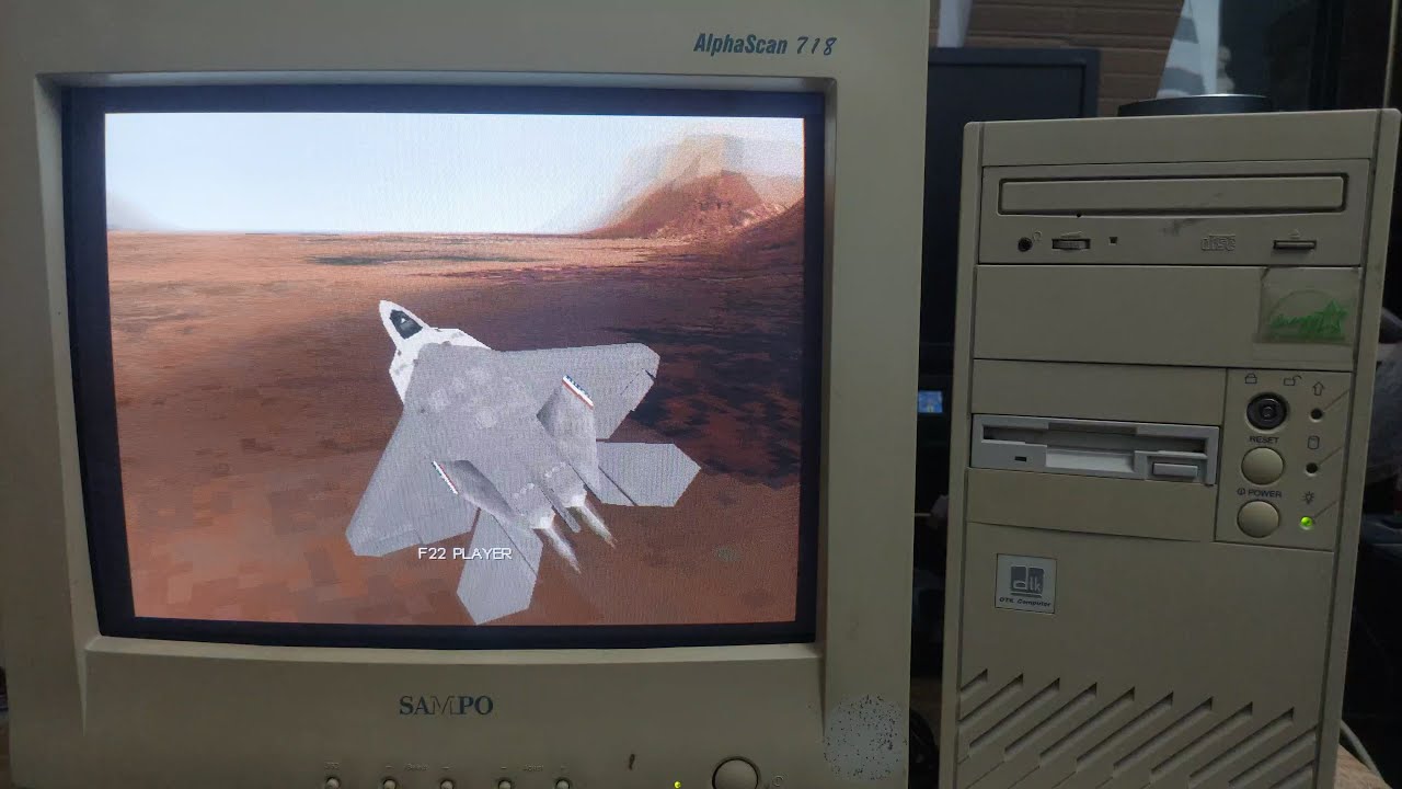 DTK Computer retro pc - showcase and running retro games