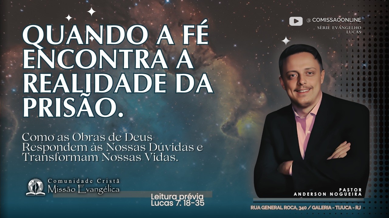 Culto Online - Comunidade Cristã Missão Evangélica. Domingo 22/02/2026