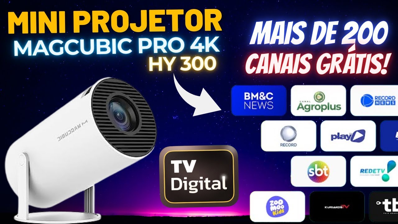 COMO INSTALAR APP TV DIGITAL no PROJETOR MAGCUBIC HY300 Pro