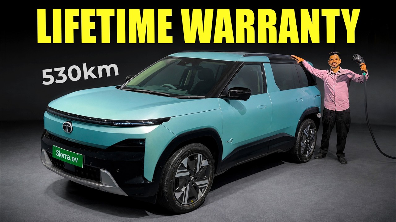 Tata Sierra EV 2026 launched! with lifetime warranty
