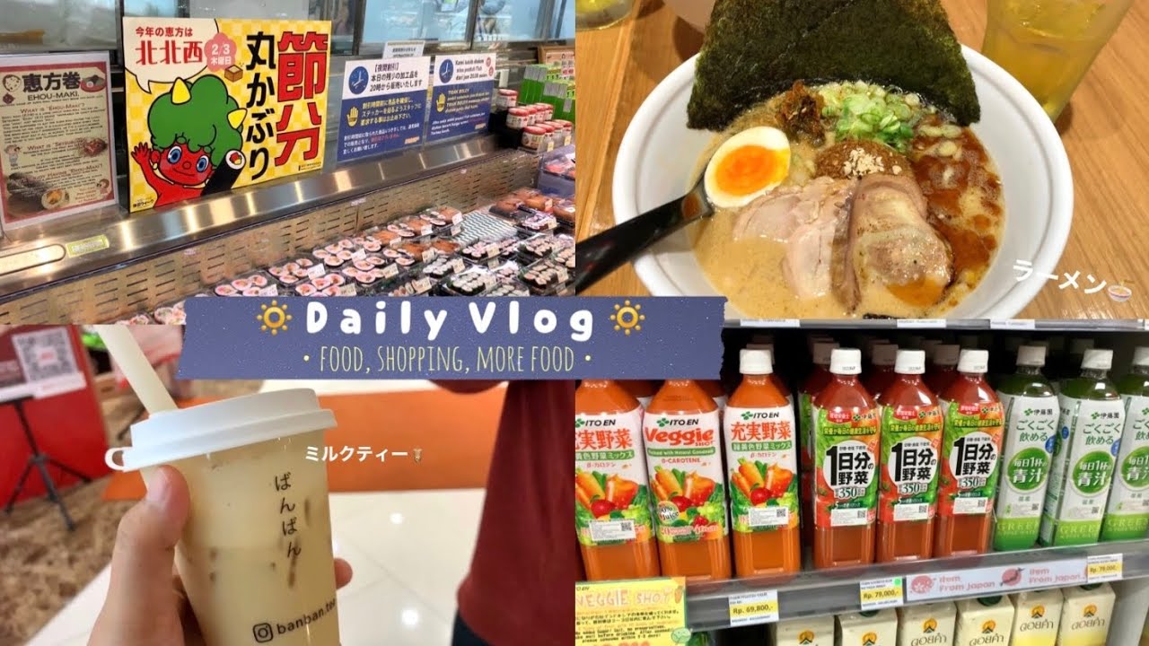 A day in my life 🇲🇨 | shopping, papaya supermarket Jepang, mall vlog, lots of food 🍜🧋