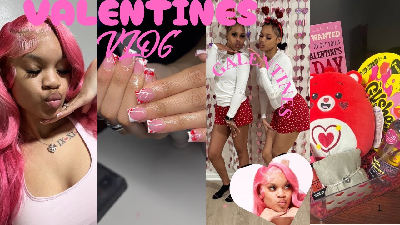 Valentines Vlog| GRWM-NAILS-HAIR-PHOTOSHOOT-GALENTINES & MORE!