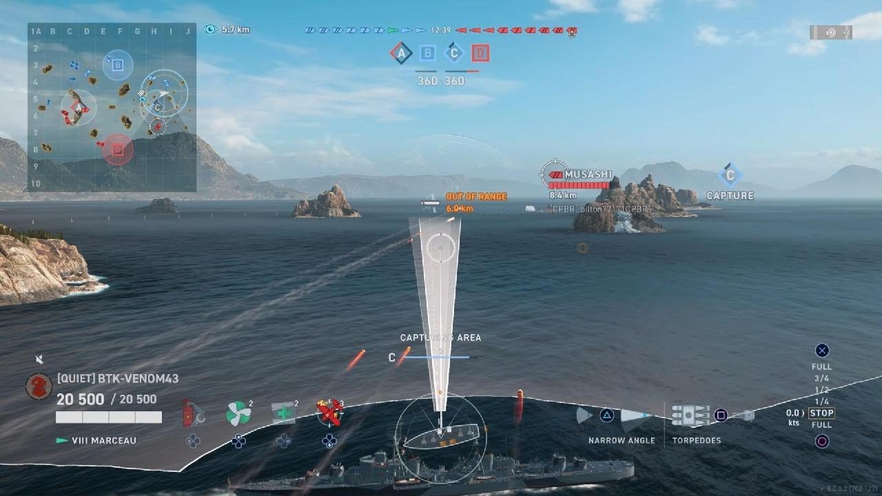 WOWS:Legends - Marceau maiden voyage