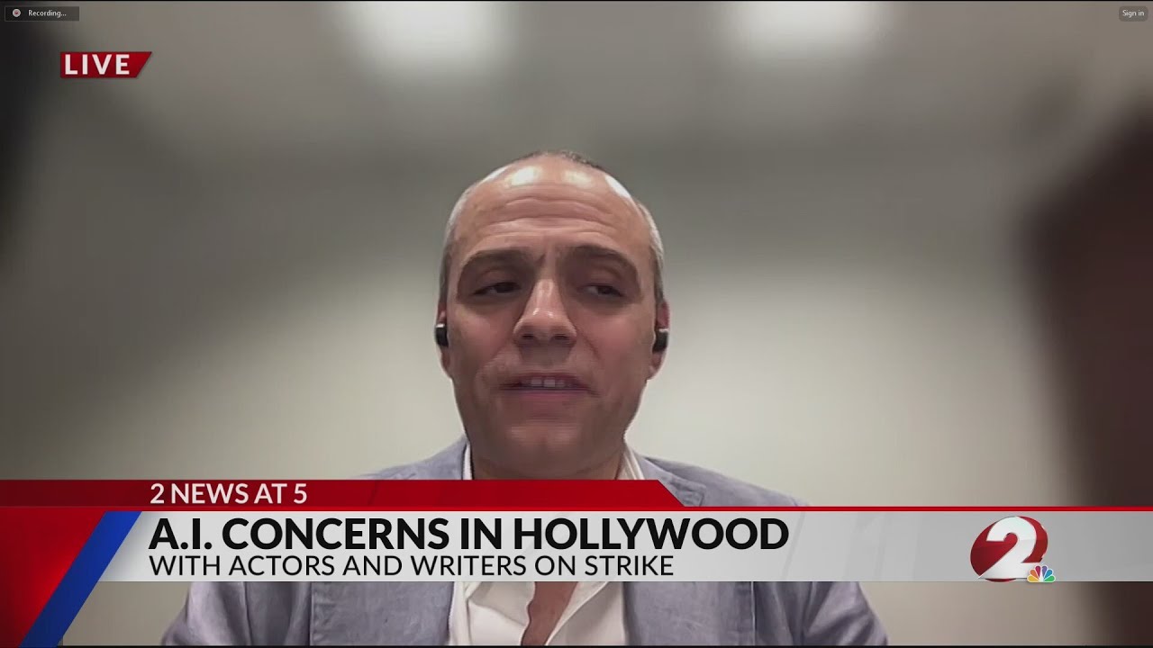 AI concerns in Hollywood with actors, writers on strike