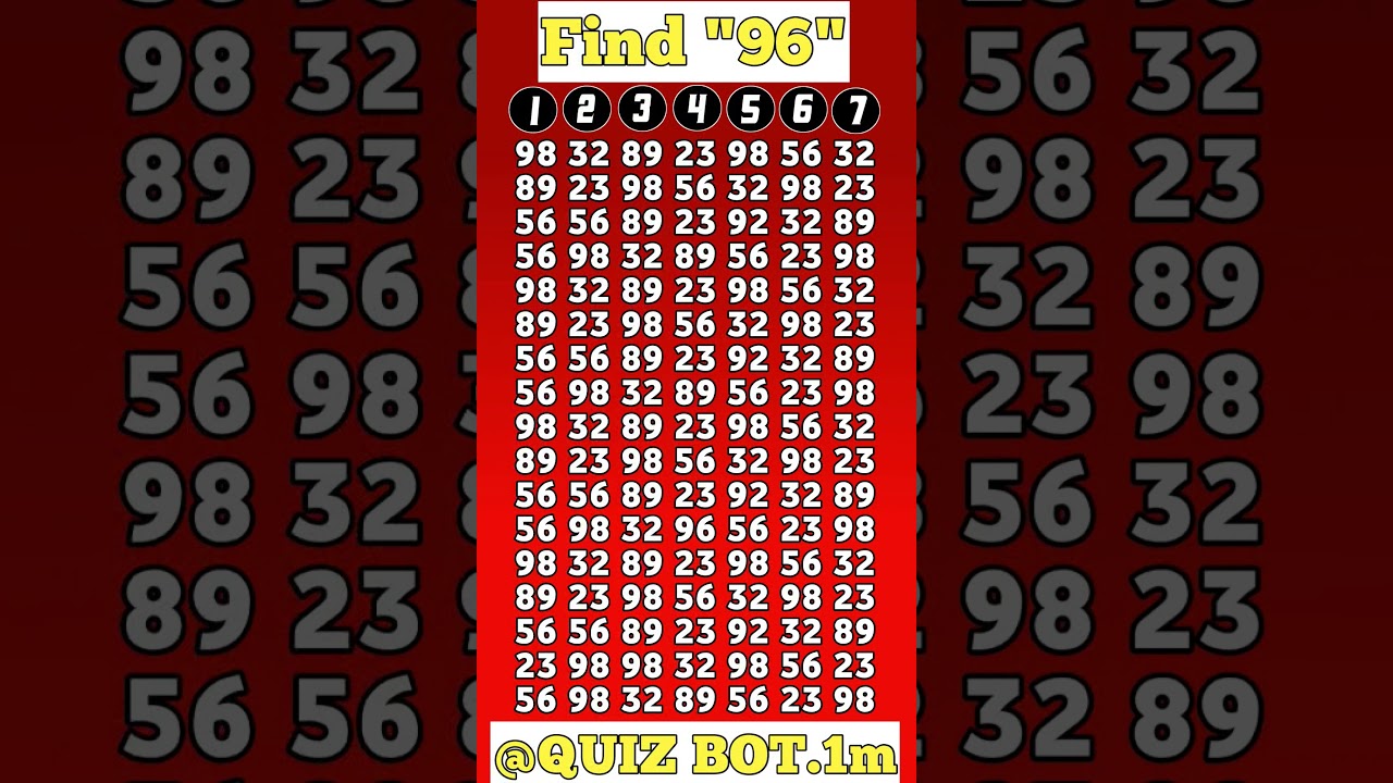 Geniuses Can Find This Odd Number Within 10 Seconds.#shorts