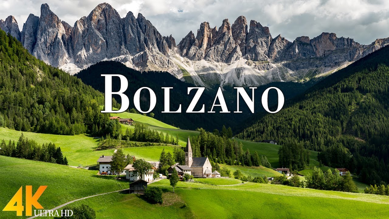 Bolzano, Italy 4K Ultra HD &bull; Stunning Footage Bolzano, Scenic Relaxation Film with Calming Music.