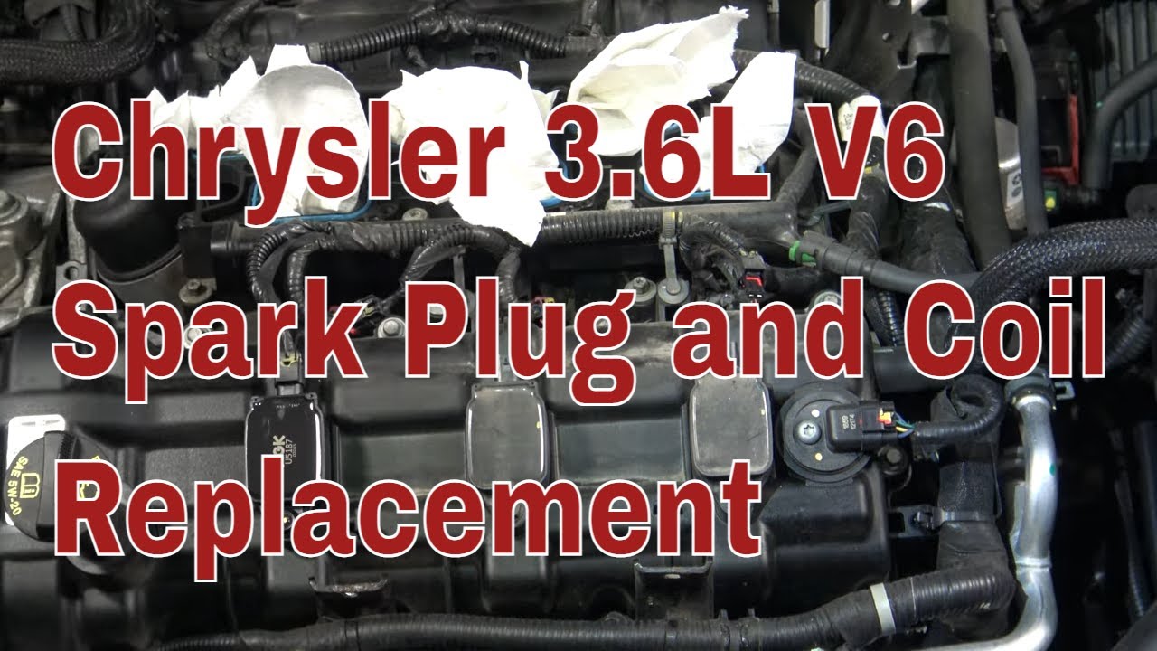 Как поменять свечи зажигания и катушки в двигателе Chrysler 3.6L V6 Pentastar шаг за шагом