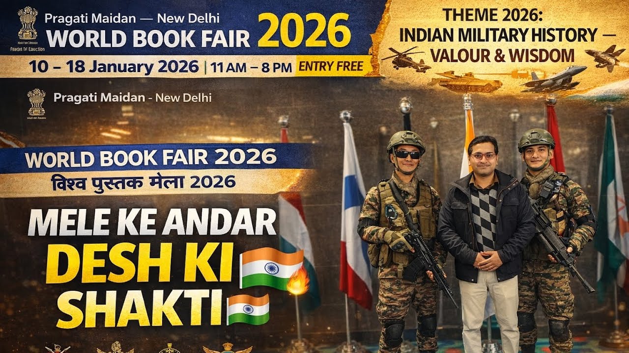 MELE KE ANDAR DESH KI SHAKTI 🇮🇳 | World Book Fair 2026 Pragati Maidan