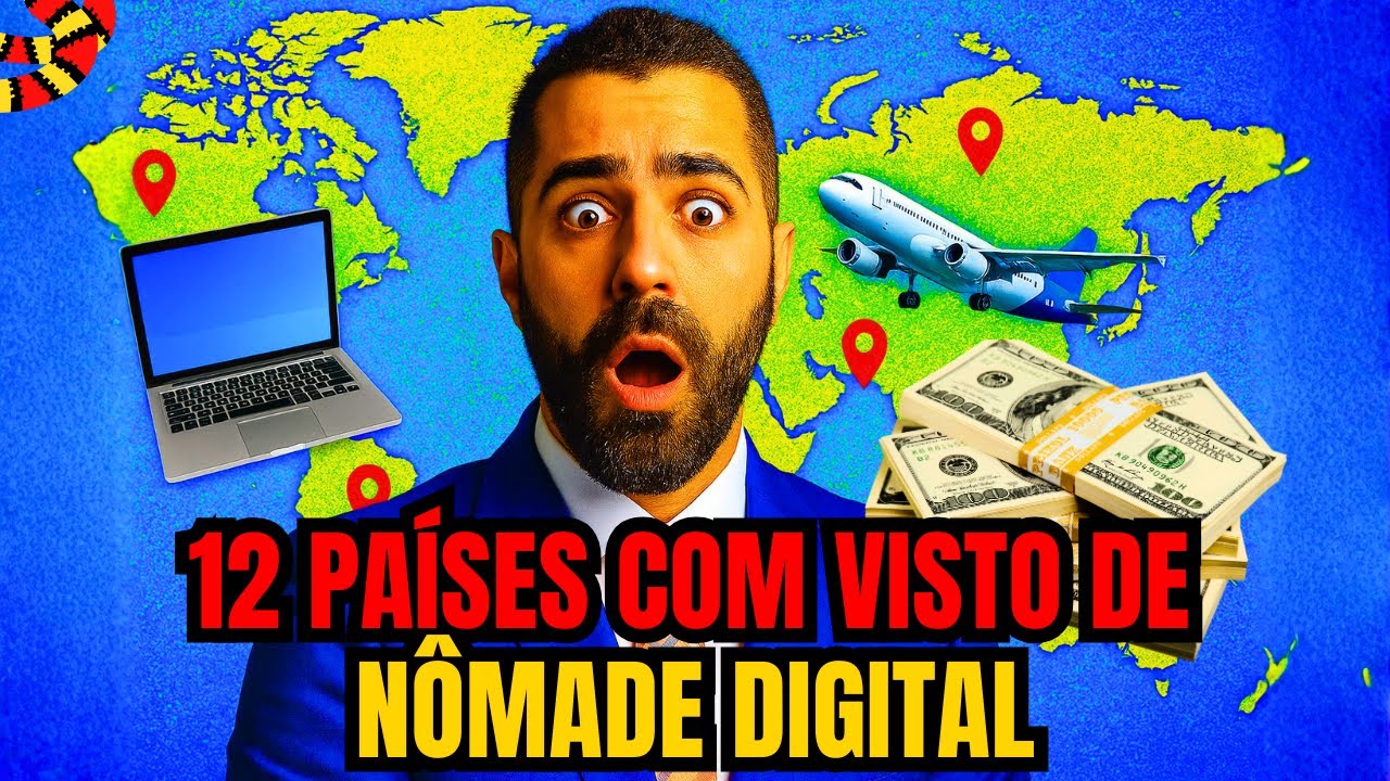 12 Pa&iacute;ses com Visto de N&ocirc;made Digital e quanto voc&ecirc; precisa ganhar para conseguir o seu!