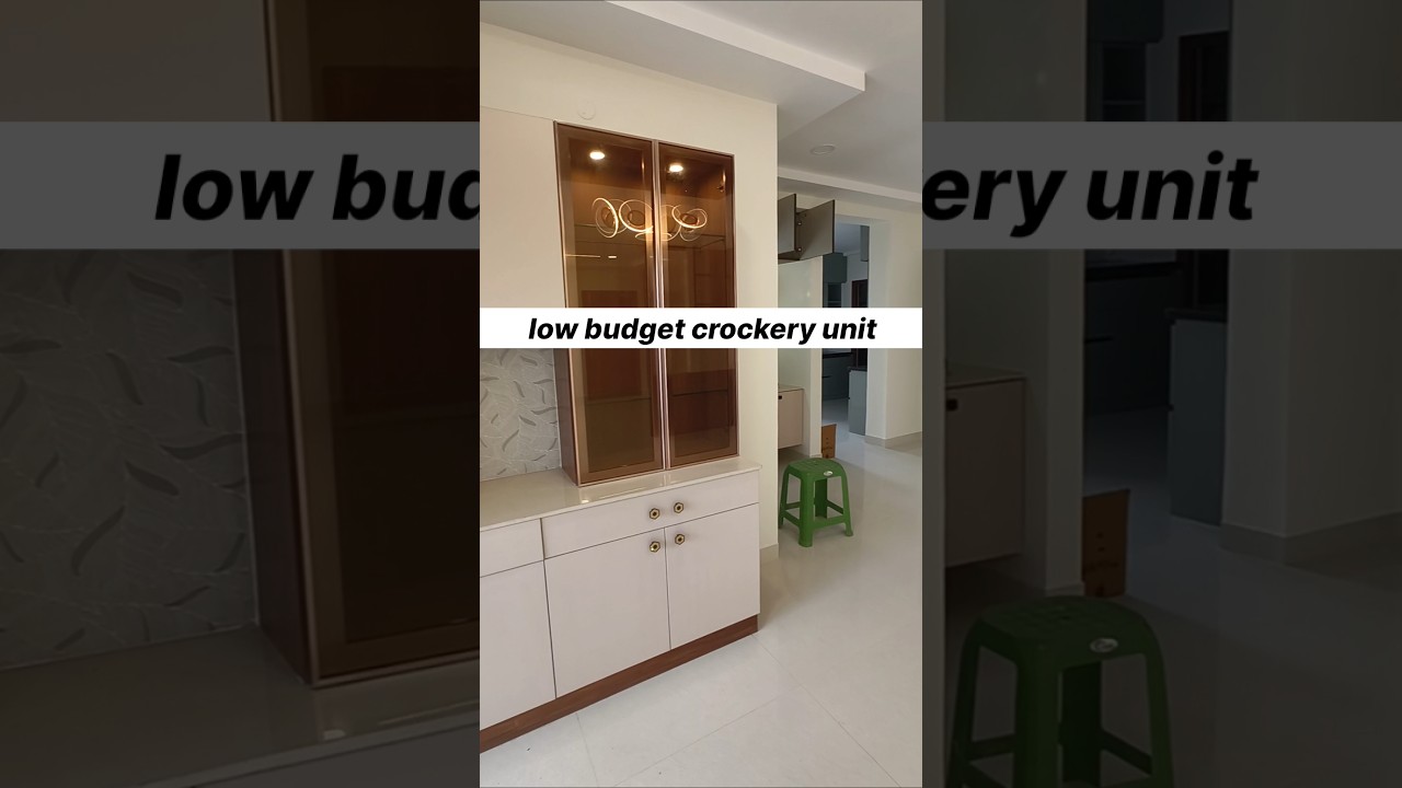 Best crockery unit design ideas/low budget crockery 