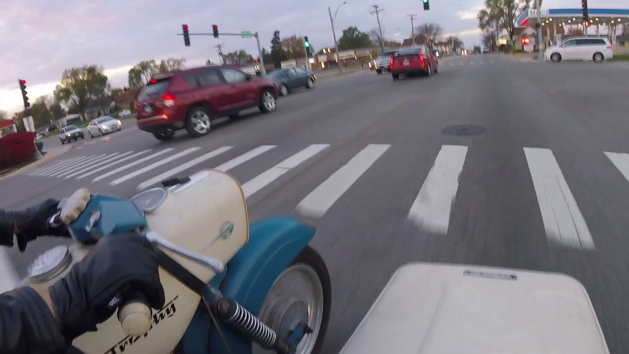 MZ ES250/2 motorcycle with sidecar (seitenwagen) first extended ride