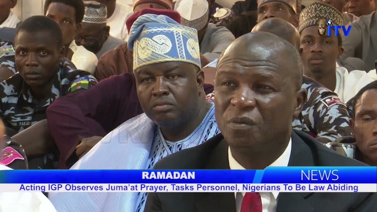  Acting IGP Disu Observes Juma'at Prayer, Tasks Personnel, Nigerians To Be Law Abiding