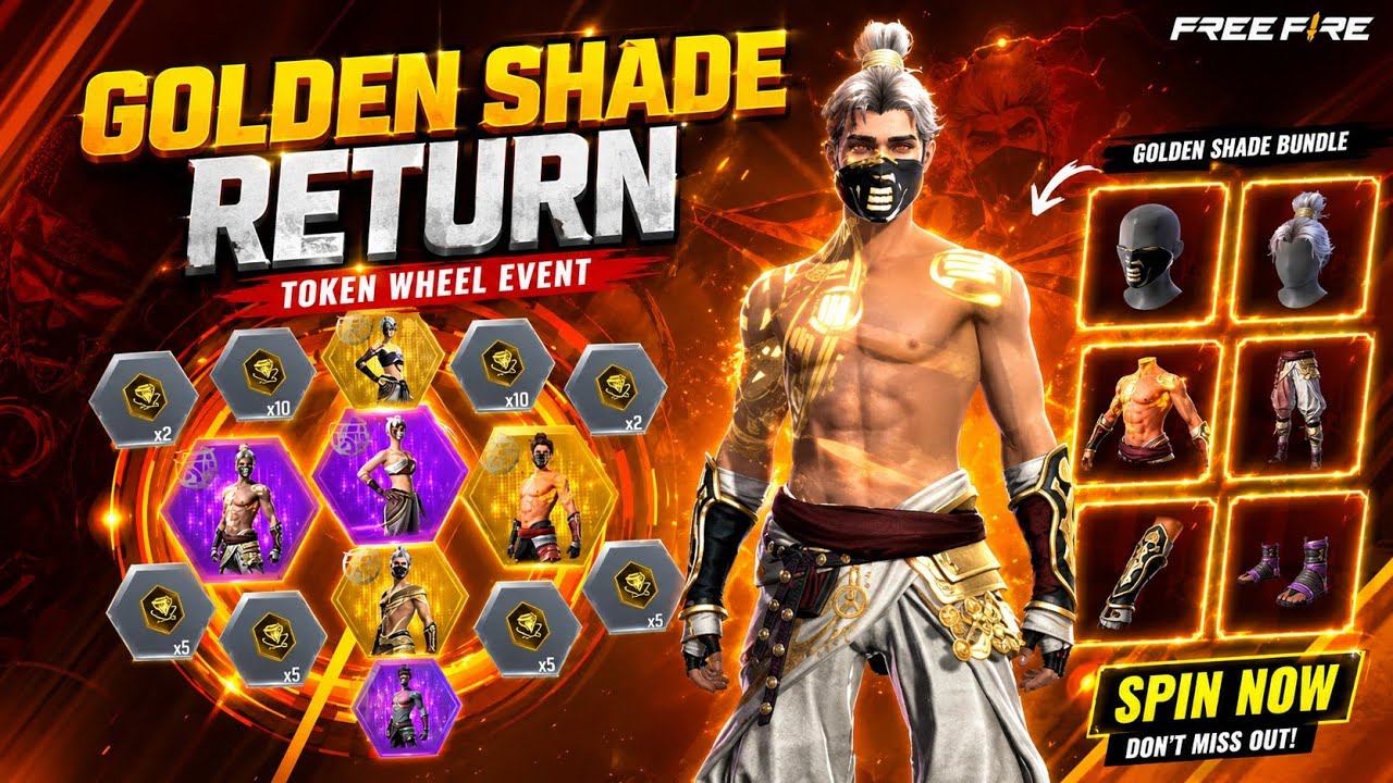 Golden Shade Bundle Return 2026 🥳💥 | Zombie Samurai Bundle Return | Ff Upcoming Event | Ff New Event
