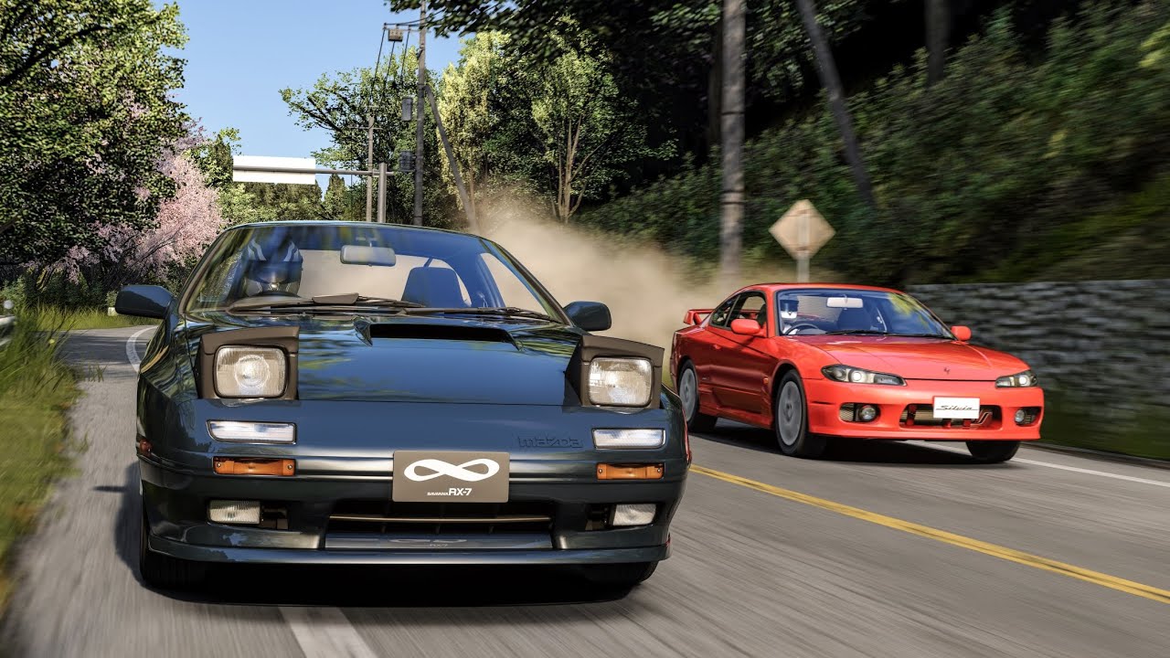 Sadamine Touge Showdown! Nissan Silvia S15 VS Mazda RX7 FC3S | Assetto Corsa (4K)
