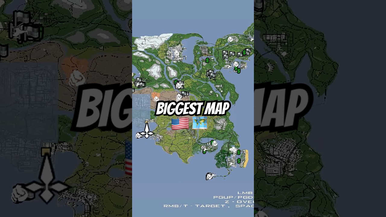 Самый большой мод карты в GTA San Andreas! #gta #gtamods #gtasanandreas #gaming #gtasamod