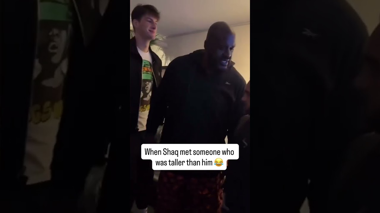Olivier Rioux makes Shaq look small 😮 (via @ShaqDieselONeal/TT)