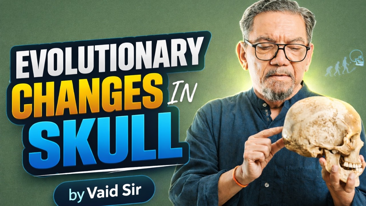 EVOLUTIONARY CHANGES IN SKULL | IAS| VAID SIR