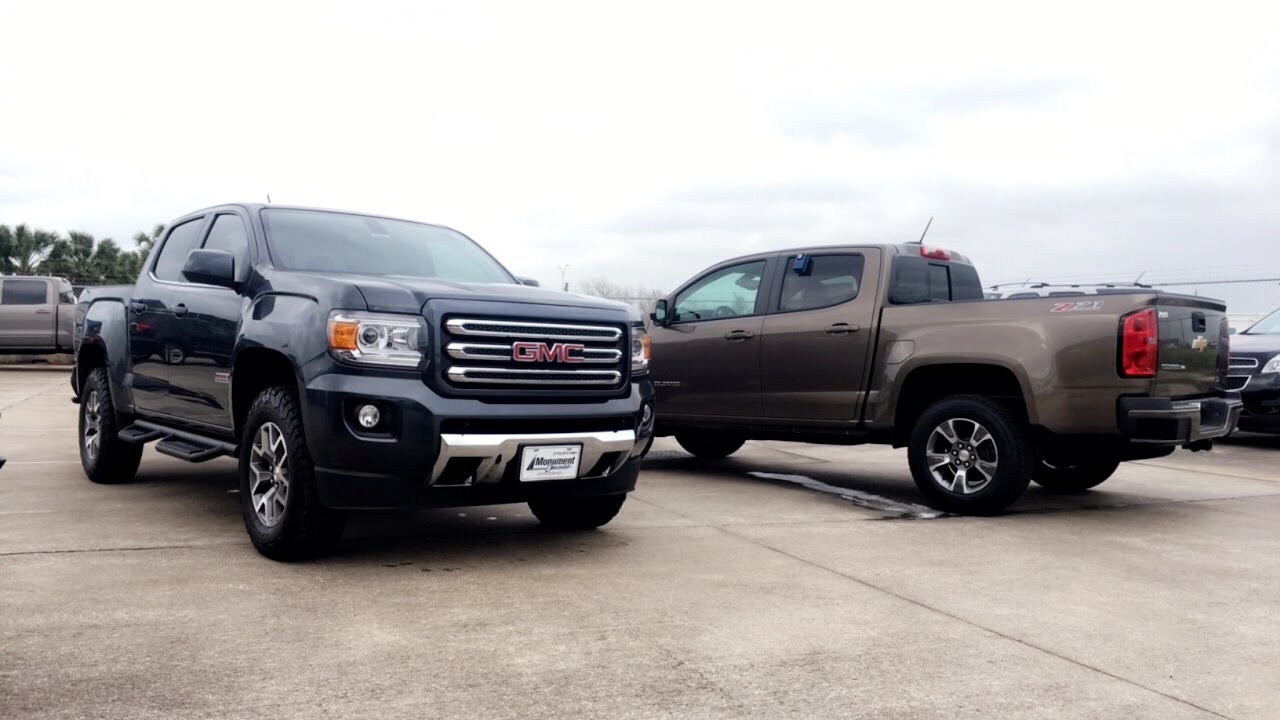 2017 Chevrolet Colorado Z71 VS 2017 GMC Canyon All Terrain- Comparison