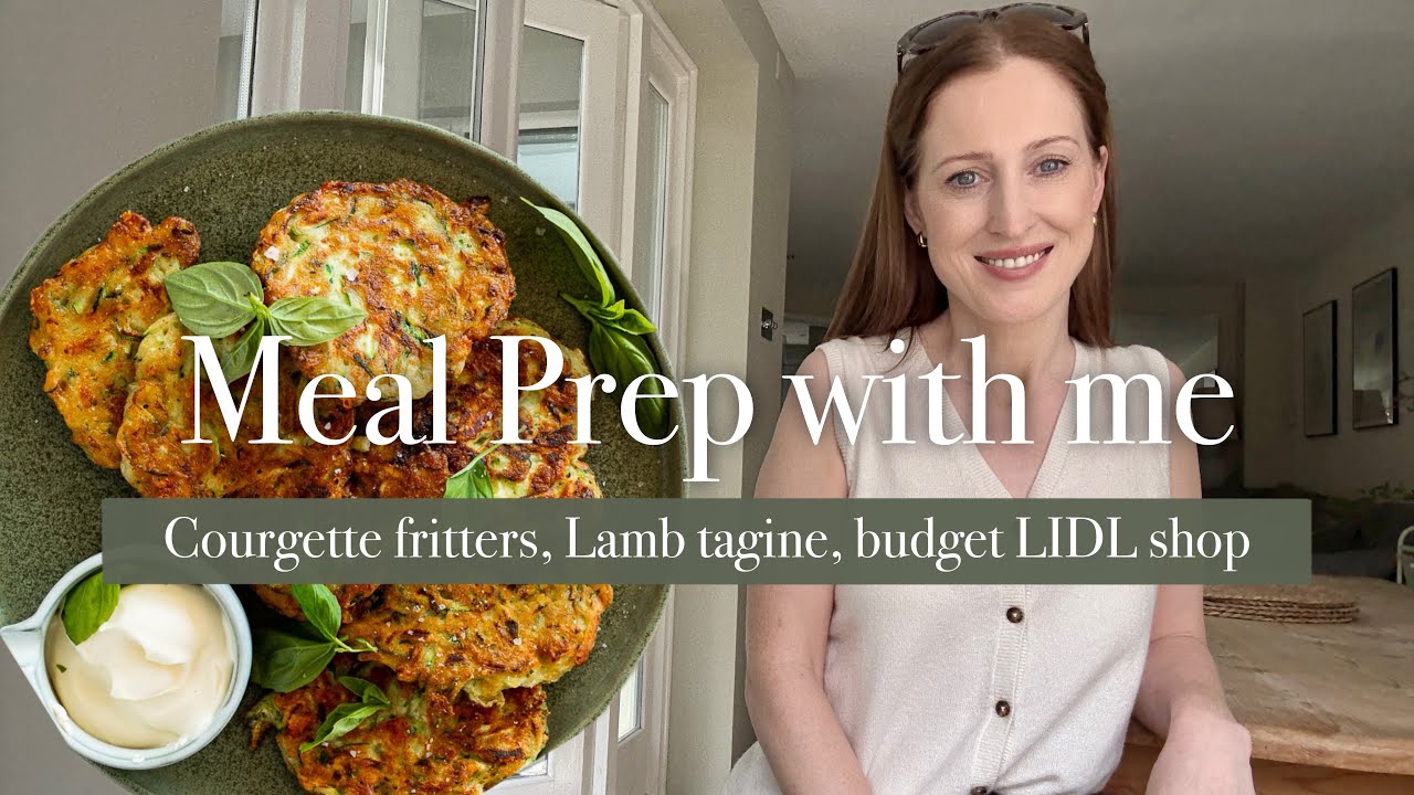 A BIT OF MEAL PREP | COURGETTE FRITTERS | HOW I SAVE AT LIDL  & A LAMB TAGINE
