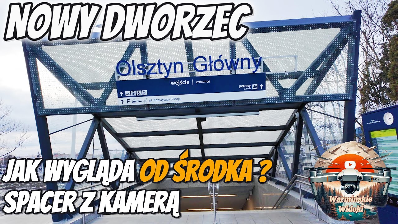 OLSZTYN GŁÓWNY - OD ŚRODKA ? | JAK WYGLĄDA |SPACER Z KAMERĄ PO NOWYM DWORCU | OSMO POCKET 3 4K UHD