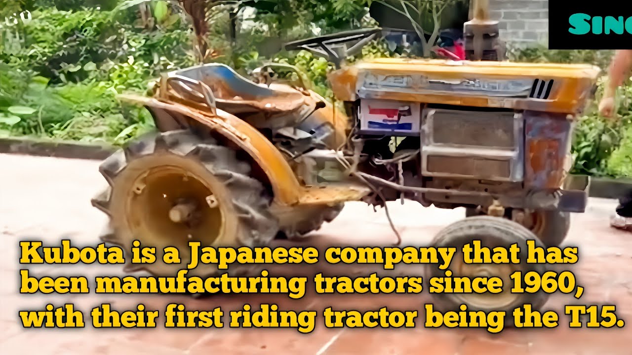 Kubota tractor, a brand its agricultural machinery 