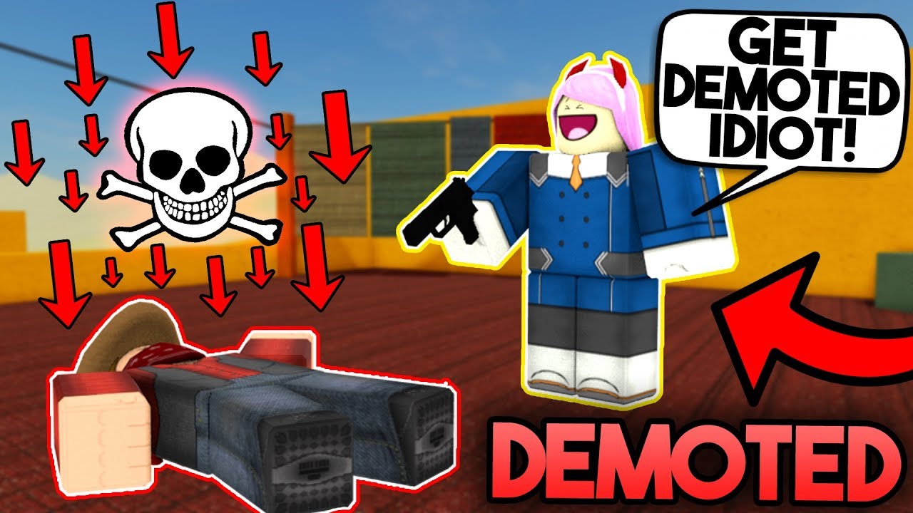 EVERY TIME I DIE IN ARSENAL I GET DEMOTED... (ROBLOX)