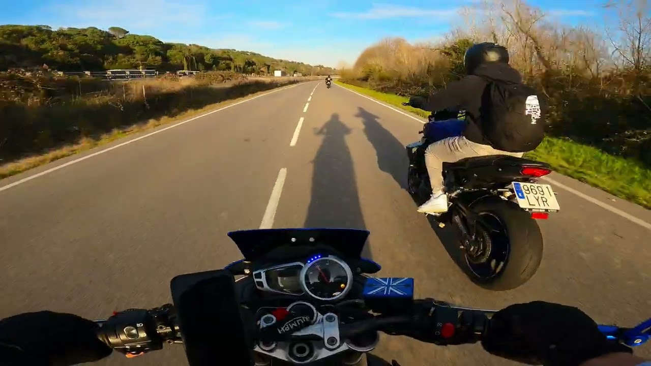 pov winter sunset drive / Triumph Street triple 675 - HP Corse