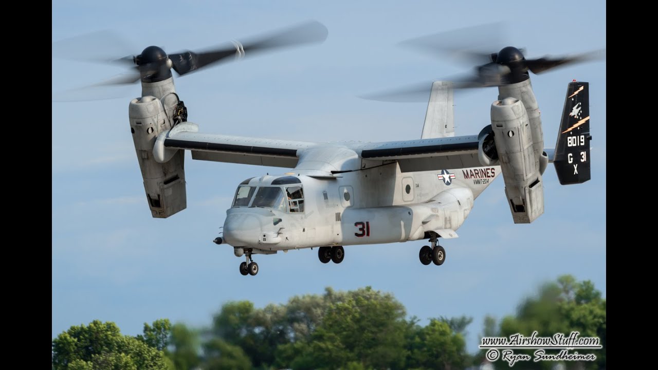 USMC MV-22 Osprey Demonstration - EAA AirVenture Oshkosh 2014