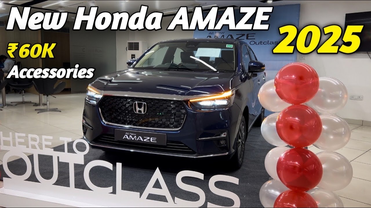 2025 Honda Amaze Facelift Modified With ₹60k Honda Genuine Accessories | Honda Amaze Facelift ZX CVT