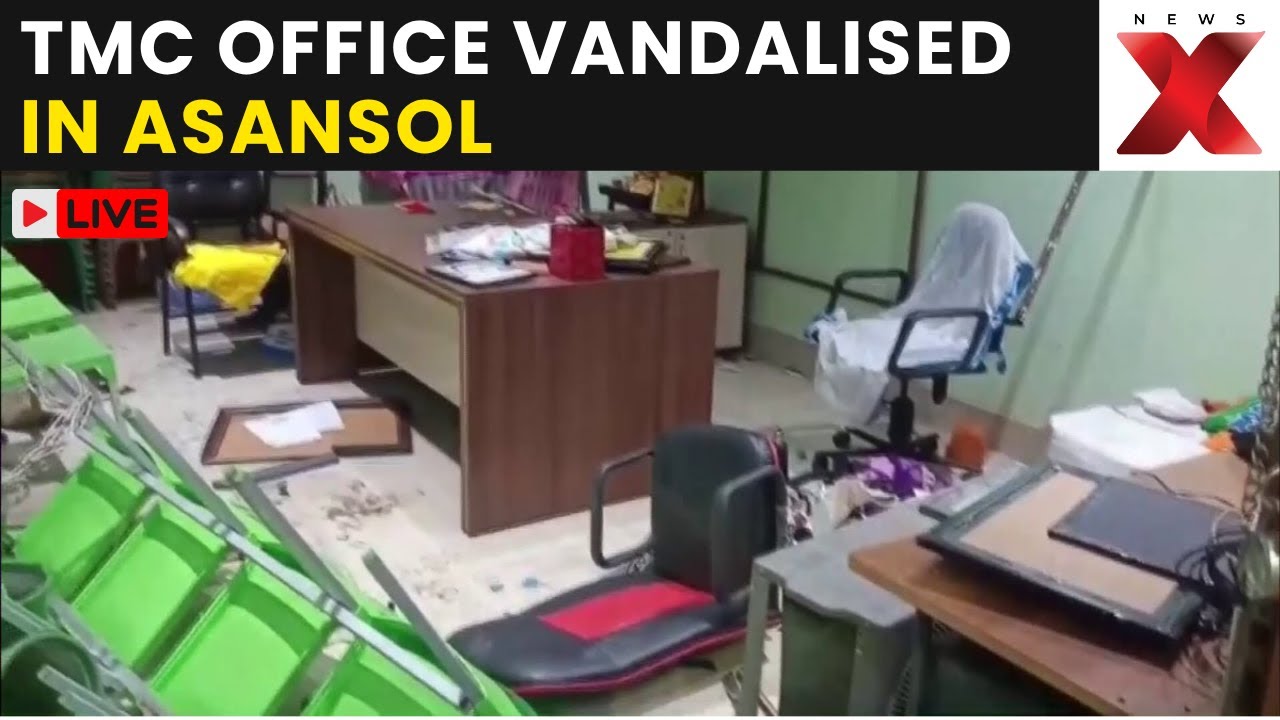 TMC Office Vandalised LIVE: Heavy Damage Reported As TMC Office Allegedly Vandalised In Asansol