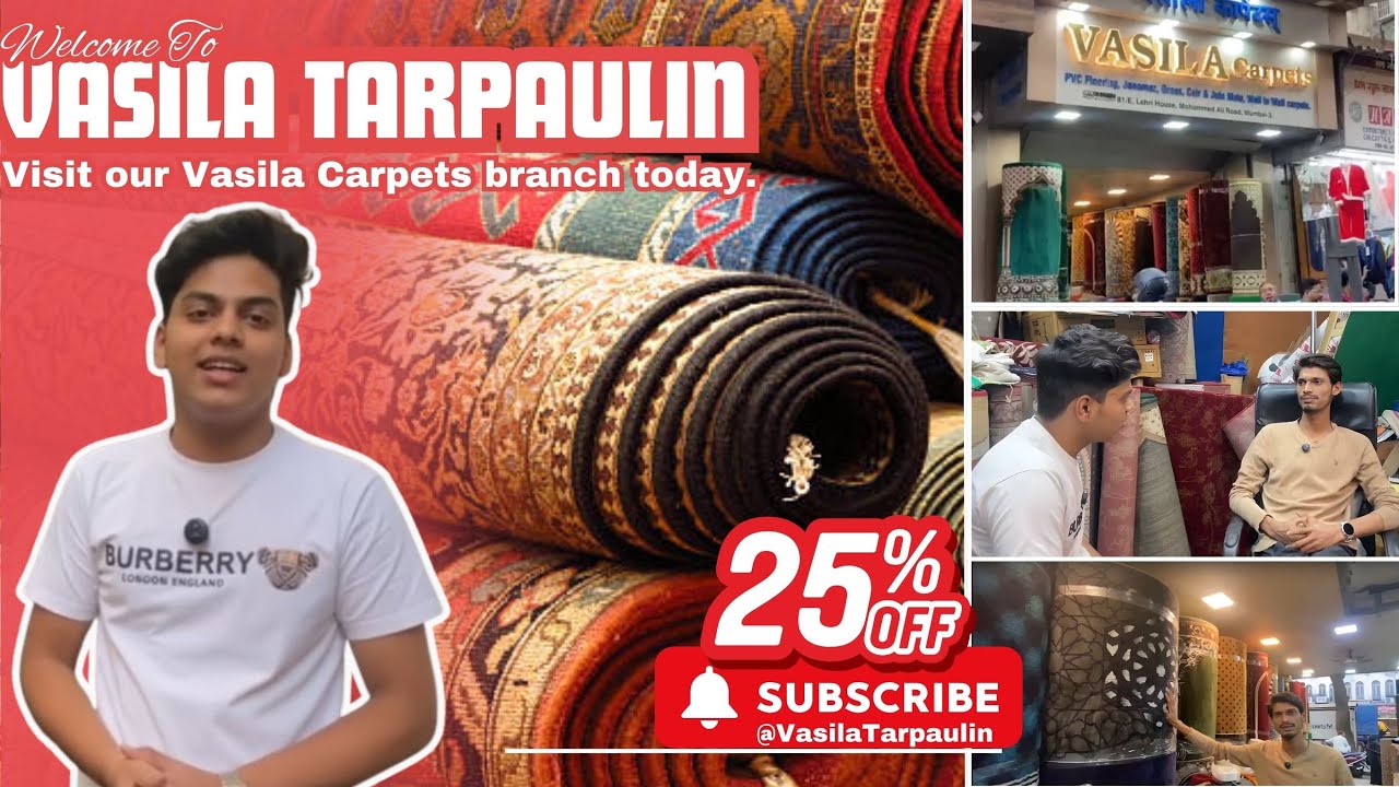 Mumbai ka Best Carpet Shop | Turkish Kaleen, Masjid Mats & More | Vasila Carpet  @VasilaTarpaulin