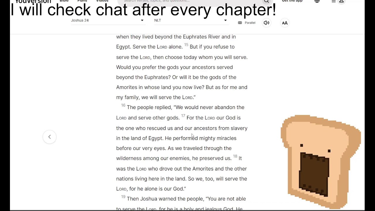Bible Reading | Joshua 11 - 24