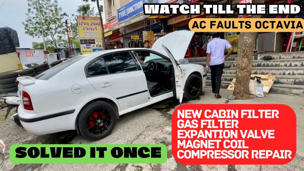 Octavia AC main problem solved | AC compressor Magnet coil cabin GAS filter | Skoda Octavia 1.9 tdi