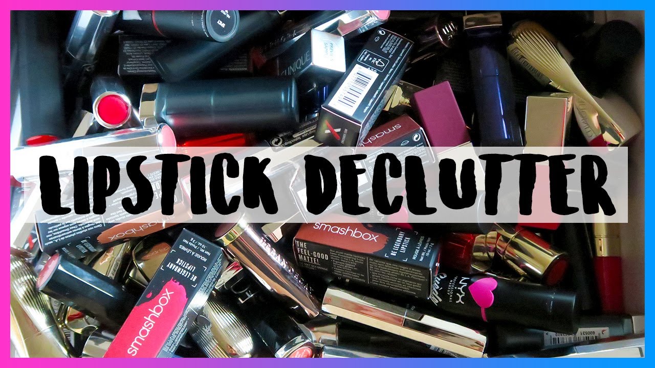 HUGE DECLUTTER! Getting Rid of Most of my Lipsticks